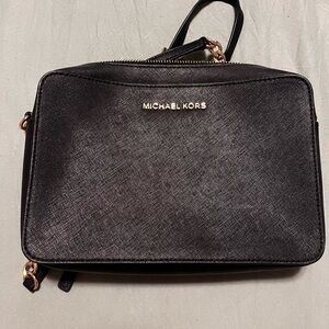 Michael Kors Black Textured Handbag